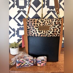Montana West Cheetah 2-Piece Bucket Bag NWT